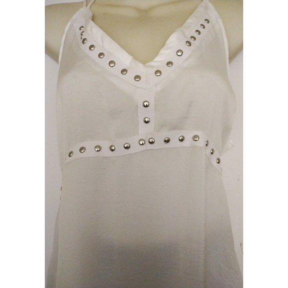 CBR Exclusive Collection Women's Strappy Cami Tank Top Rhinestone Studded NWT LG - Picture 3 of 8